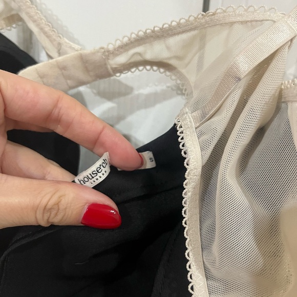 HOUSE OF CB 'Eli' Black & Off White Underwired Top - Picture 4 of 4